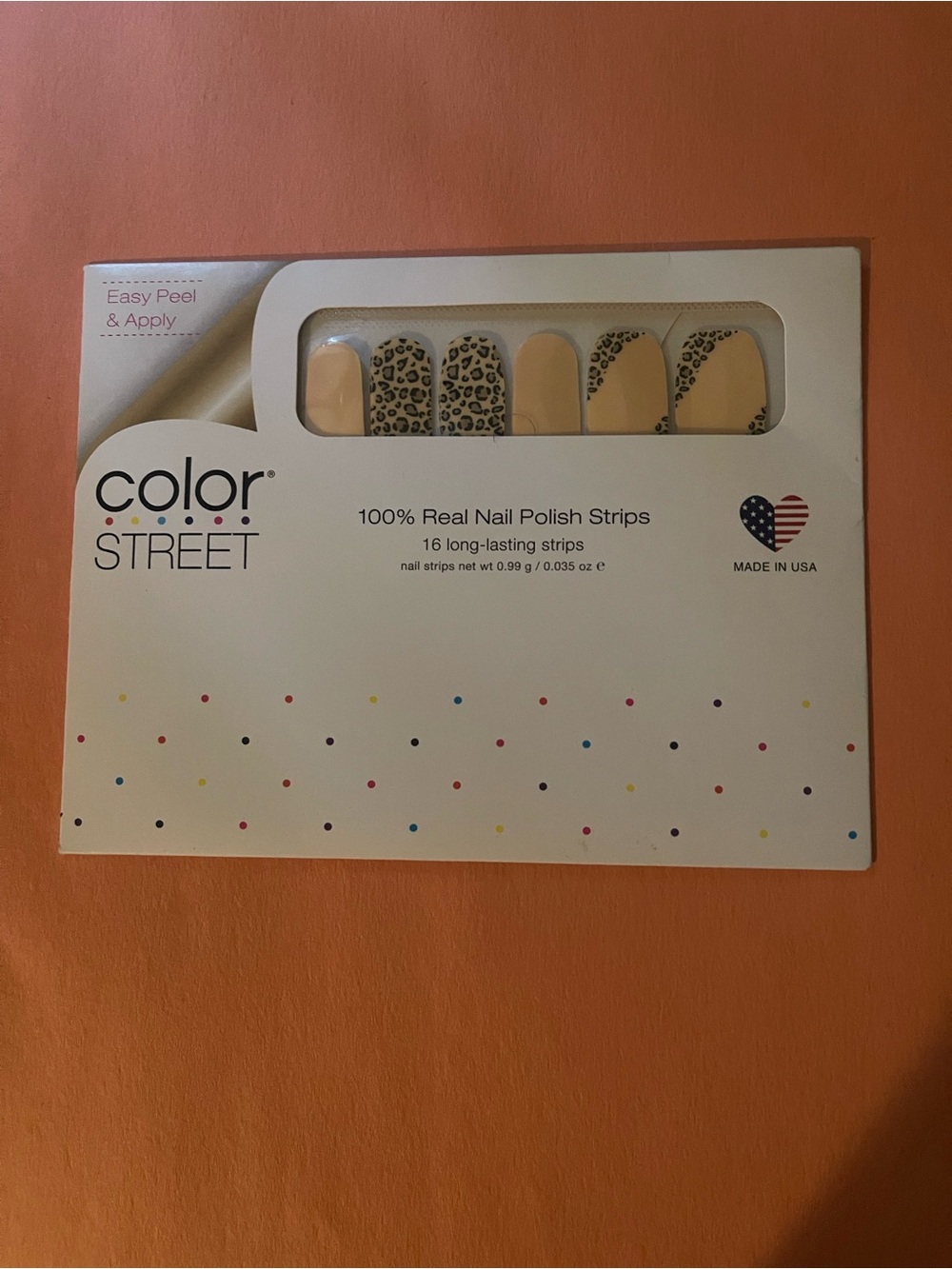 Color Street Beige Leopard Nail Polish Strips